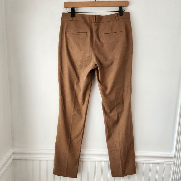 Banana Republic Tan Brown Ryan Trousers Pants Slim Straight Leg Women's 2 - Picture 2 of 6